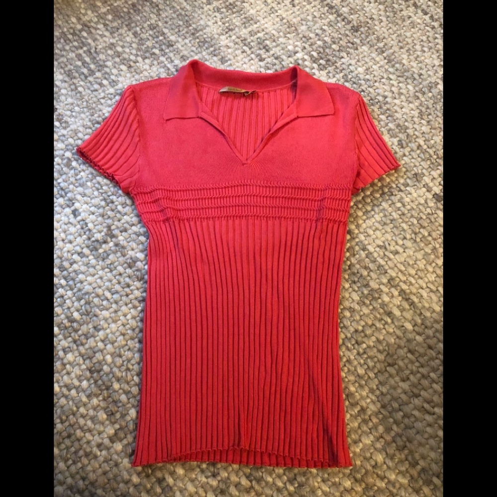 Belldini large ribbed fitted top
